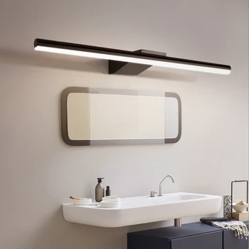 Зеркальная лампа современная минималистская ванная комната зеркало для ванной комнаты шкафная лампа туалетный столик зеркало для макияжа лампа Скандинавская настенная лампа 16
