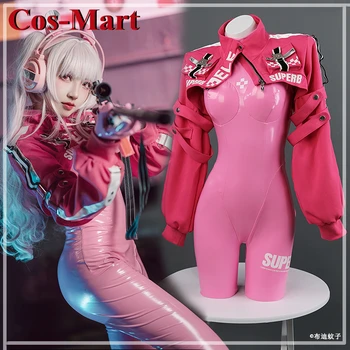 Игра Cos-Mart, костюм для косплея NIKKE Alice, модный нежно-розовый комбинезон, униформа, одежда для ролевых игр для женских мероприятий, одежда для ролевых игр 3