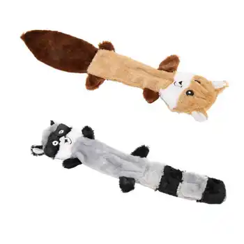 Игрушки для собак с писклявым енотом, плюшевая жевательная игрушка для собак, звук Биби, 3D стерео дизайн для собак, товары для домашних животных