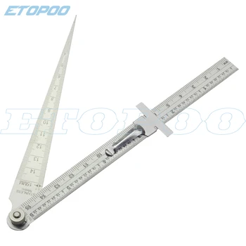 Измерительный инструмент 1-150 мм щупы для измерения диаметра Клиновидная линейка из нержавеющей стали 5