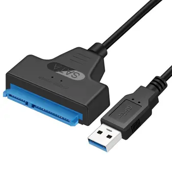Кабель-адаптер Жесткого диска USB 3.0/2.0/Type C Sata, Кабель-адаптер Sata-USB для 2,5-дюймовых SSD и HDD Нового Челнока 10