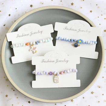 Керамический браслет из бисера, Модный Универсальный Разноцветный браслет, Регулируемый Креативный браслет, Ювелирные изделия для женщин 10