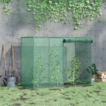 Клетка для урожая высотой 6 х 3 фута, палатка для защиты растений, с двумя дверцами на молнии, сумкой для хранения и 6 кольями для заземления, садовая/черная 17