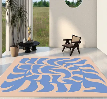 Ковер Nordic INS creative twist leaves ковер для гостиной абстрактное искусство декоративный коврик для отдыха в отеле 3