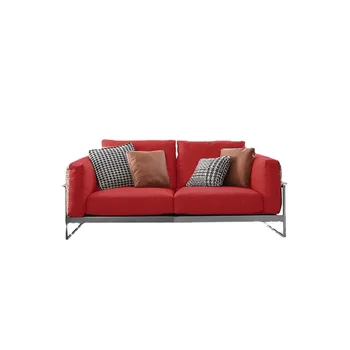 Кожаный диван ZL, итальянский минималистичный диван из воловьей кожи первого слоя