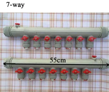 Коллектор теплого пола 7-8 способов трубопроводной арматуры пластиковый коллектор сантехники бытовая геотермальная коллекторная система теплого пола 4