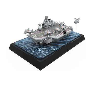 Комплекты для сборки пластиковых моделей с платформой с видом на море для MENG WB-008 PLA. Авианосец Navy Shandong Warship Q Edition 9