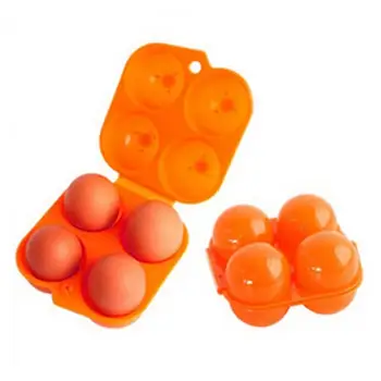 Коробка для яиц Портативный нескользящий полипропиленовый контейнер для хранения яиц с 4 отделениями для кемпинга на открытом воздухе 5