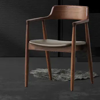 Креативный Минималистичный Деревянный стул Nordic Armnest Дизайн офисного макияжа, Стулья для столовой, Продвинутые Предметы домашнего обихода Mueblesa для взрослых. 14