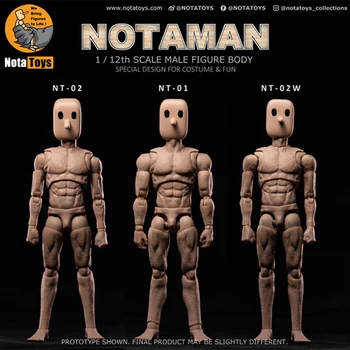 Куклы Notaman NT-01 NT-02 NT-02W 1/12 Мужская Фигурка С Квадратной головой, Кукла Для Совместного тела, 6 