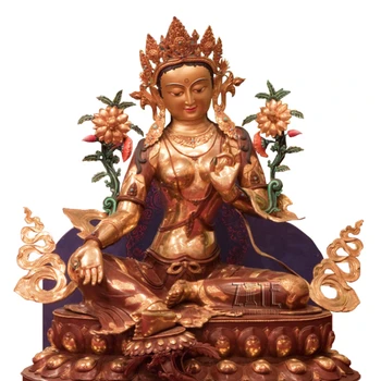Латунная металлическая религиозная скульптура Будды, бронзовая статуя Тары, Непал 16