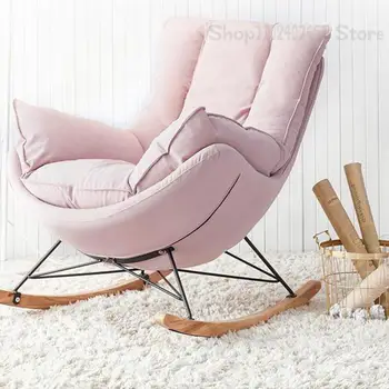 Ленивое кресло-качалка, кресло для отдыха на балконе, домашний стул для отдыха, скандинавский односпальный диван, кресло-качалка для девочек в спальне, кресло-качалка для взрослых