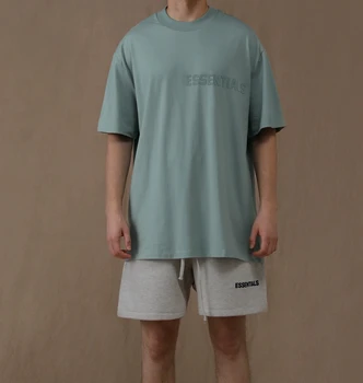 Летние классические мужские минималистичные модные шорты со светоотражающими буквами логотипа, свободная пара оверсайз в стиле хип-хоп. 5