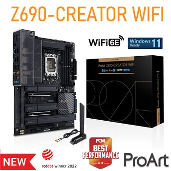 Материнская плата ASUS ProArt Z690-Creator WiFi 6E LGA 1700 Intel 12-го 13-го поколения i3 i5 i7 i9 CPU ATX Content Creator Z690 DDR5 2.5G 15