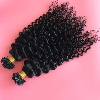 Машина Remy Human Fusion Hair Кератиновые Наращивание Волос С Плоским Кончиком 100 Прядей 8-30 дюймов Malaysan Remy Hairs Для Салона 17