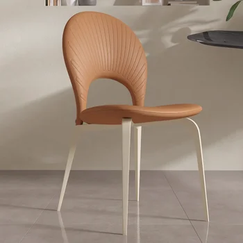 Металлический кухонный обеденный стул, современный скандинавский дизайнер, стулья для гостиной, Офисный зал, банкетный зал, мебель Para El Hogar 7