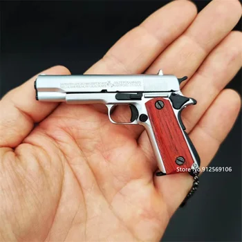 Металлический пистолет Миниатюрная модель 1: 3 Beretta 92F Брелок для рукоделия, мужские и женские подарки на день рождения, Игрушки 6