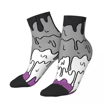 Милые мужские носки до щиколоток в пастельных тонах, ЛГБТК Прайд, унисекс, бесшовные носки в стиле хип-хоп с сумасшедшим низким носком в подарок 7
