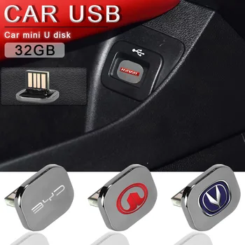 Мини-USB Флэш-Накопитель Памяти 32 ГБ U-Диск для Chevrolet Cruze Malibu Captiva Onix 2023 Spark Equinox Автомобильные Аксессуары 3