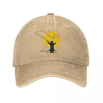 Модная бейсбольная кепка Sunrise для рыбалки нахлыстом, унисекс, потертая джинсовая кепка от солнца, кепка для активного отдыха Freetime, шляпа 1