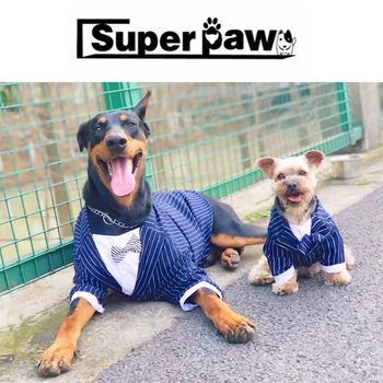 Модная официальная одежда для собак, свадебный костюм для домашних животных, смокинг, одежда для маленьких средних и крупных собак, мопс, Доберман, Плюшевый галстук-бабочка HYC02 6
