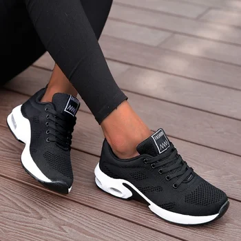 Модные женские кроссовки, легкие кроссовки, Дышащая спортивная обувь на шнуровке, Комфортная спортивная обувь для бега на воздушной подушке. 13