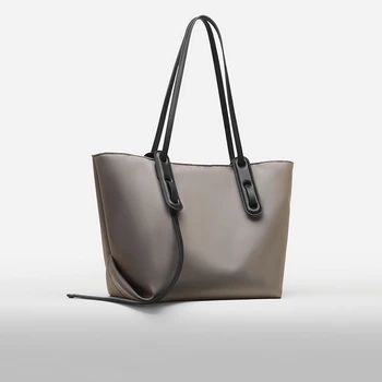 Модные сумки Simplicity Для женщин, новая однотонная Большая сумка, Женская роскошная Дизайнерская сумка через плечо, повседневная сумка-ведро через плечо 1