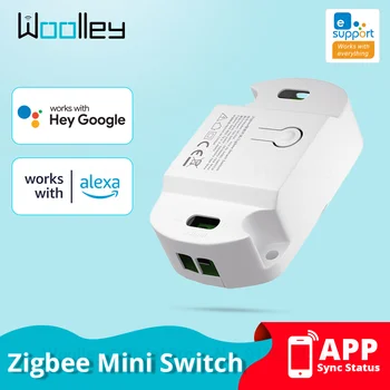 Модуль мини-переключателя Zigbee 3.0 с беспроводным управлением синхронизацией МИНИ-реле Умный дом DIY Breaker Voice Работает с приложением Alexa eWeLink 7