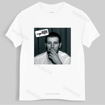 Мужская роскошная хлопчатобумажная футболка Arctic Monkeys Кем бы меня ни называли Люди, Это то, кем я не являюсь Футболка Свободные топы для него футболка 16