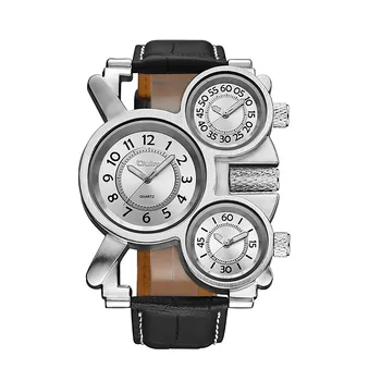 Мужские ретро-часы в стиле Стимпанк с кварцевым циферблатом с 3 механизмами И кожаным ремешком Relogio Curren Horloge Mannen Smart Watch Montre Homme 11