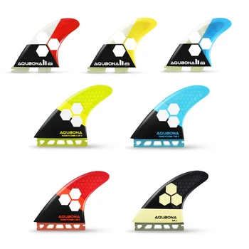 Набор трехреберных досок для серфинга, выполненных из сотового стекловолокна, совместимых с Single Tab или Twin Tab, разных цветов, размеров M и L. 2