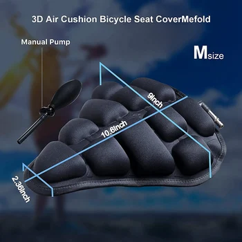 Надувная Удобная мягкая подушка для велосипедного сиденья, чехол для велосипедного сиденья для пелотона / стационарных / Аксессуаров для горных велосипедов 6