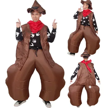 Надувной костюм Fats Cowboys с батарейным питанием Для тематической вечеринки, реквизит Для шоу, вечерние Представления, надувная игрушка 3