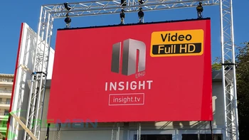 Наружная видеостена со светодиодным экраном RGB hd IP65 P3 outdoor, светодиодная панель в алюминиевом корпусе 576x576 1