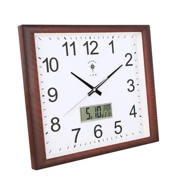 Настенные часы LED в гостиной С Бесшумным часовым механизмом, Часы с домашним календарем, Кварцевые часы, Настенная роспись, Подарок FZ504 1