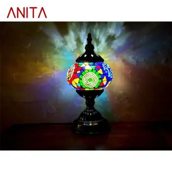 Настольная лампа ANITA в стиле ретро, Экзотическая Романтическая Креативная светодиодная Настольная лампа для дома, Гостиной, Прикроватной тумбочки в спальне