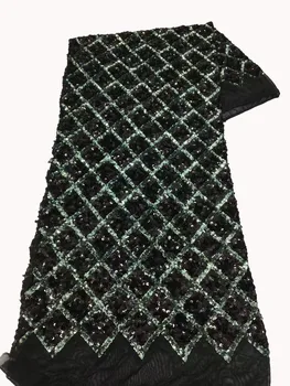 Новая африканская ткань с блестками в ромбовидную клетку, Нигерия, элегантное женское вечернее платье высокого класса 9