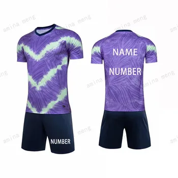 Новая быстросохнущая спортивная одежда Для тренировок по футболу На заказ, Мужская майка, комплект футболок для детей 16