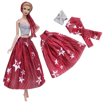 Новейшее кукольное платье NK, праздничная модель ручной работы, Модная юбка для куклы Барби, Аксессуары, Детские игрушки, Подарок для девочки 274A 8X 6