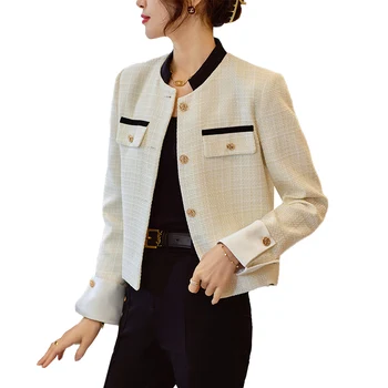 Новинка 2023, модная осенне-зимняя женская куртка, блейзер, офисная женская верхняя одежда, пальто OL Styles 3