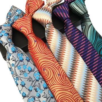 Новые галстуки с цветами Пейсли, официальные деловые повседневные аксессуары для галстуков, Подарки для мужчин, Фестивальные мероприятия, завязанные самостоятельно