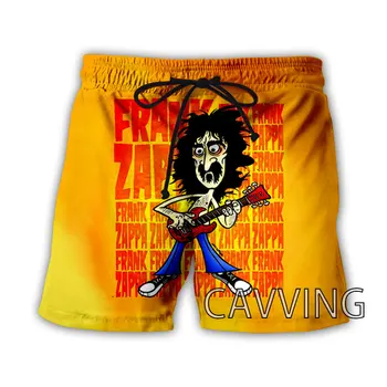 Новые модные женские/мужские летние пляжные шорты Frank Zappa с 3D-принтом, уличная одежда, мужские быстросохнущие повседневные шорты для отпуска 5