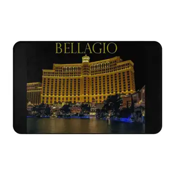 Ночная сцена Bellagio Мягкая Подставка для ног, Товары для комнаты, Ковер, Отель Bellagio Las Vegas Strip Hotel Night After Dark, Шикарная роскошь 3