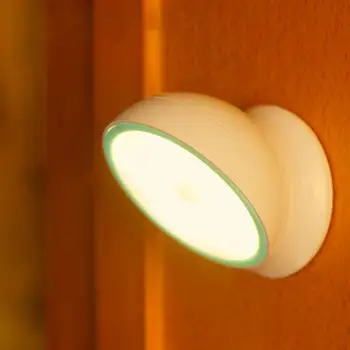 Ночник USB Перезаряжаемый PIR Датчик движения, управляемый светом, Сильный Магнитный настенный светильник для лестницы и прихожей с возможностью поворота на 360 градусов 11
