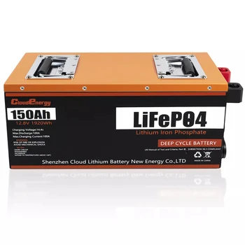 Облачная энергия 12v 150ah lifepo4 аккумуляторная батарея diy lithium для вилочных погрузчиков lifopo4 small fosfet lifep04 цены lifepo 2