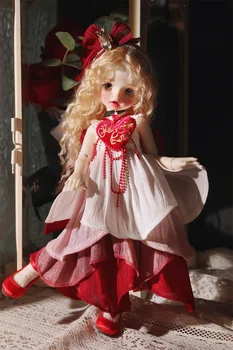 Одежда bjd Подходит для кукольного платья 1/4 1/5 1/6 размера, портящего платье с лепестками роз, нерегулярного платья, костюма, аксессуаров для кукол bjd 1