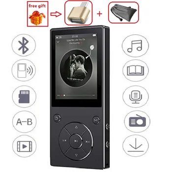 Оригинальный MP3-плеер RUIZU D11 Bluetooth 8 ГБ Металлический музыкальный аудиоплеер со встроенным динамиком Поддержка FM-радио TF-карта 8