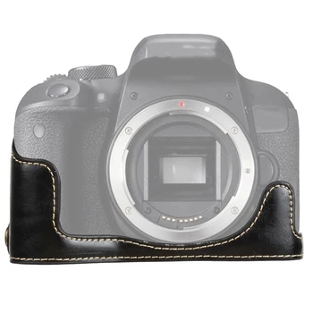 Основание для половины корпуса камеры из искусственной кожи с резьбой 1/4 дюйма для Canon EOS 77D / 800D 10