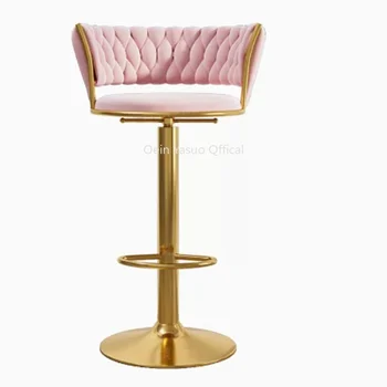 Письменный стол, Табуреты, обеденный стул с акцентом, Высокие Скандинавские роскошные кресла для современной гостиной, Офисные кресла для салона, Современная мебель середины века, WYH 19