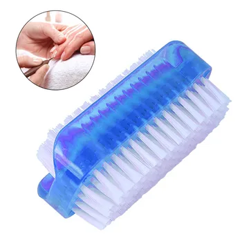 Пластиковая щетка для пыли для дизайна ногтей, щетка для чистки, двусторонняя ручная щетка для ногтей, инструмент для маникюра 6